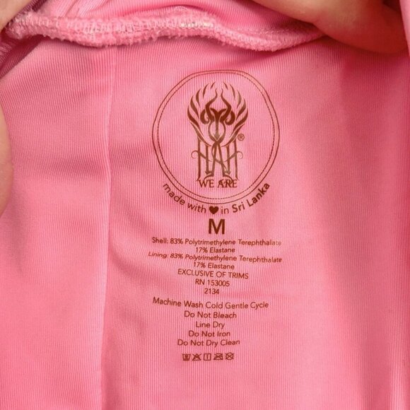 NEW We Are HAH Had Me At Hello Pink One Piece Bodysuit Women’s Size Medium - Picture 8 of 8